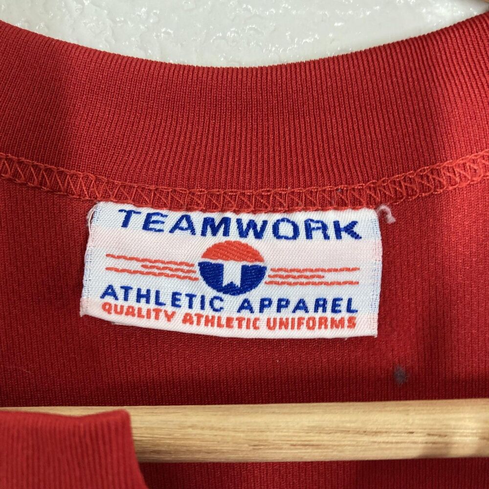 Teamwork Athletic Red Wings Baseball Jersey Shirt Youth Small Little League #4 - Picture 10 of 14